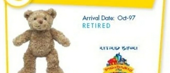 VTG retired Build-a-bear curly bear 1997 - Picture 4 of 10